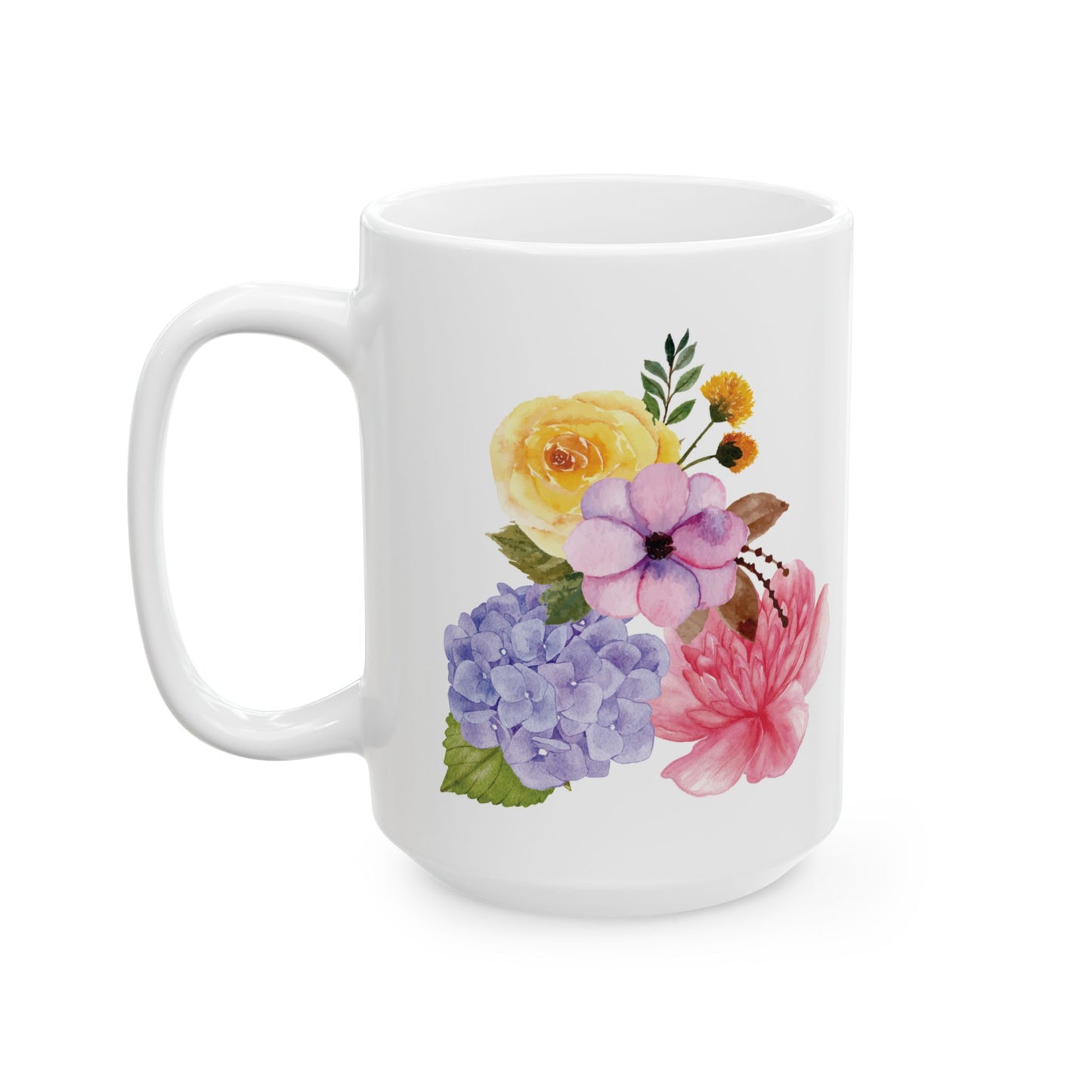 Lady Duchess Collection Flowers Ceramic Mug