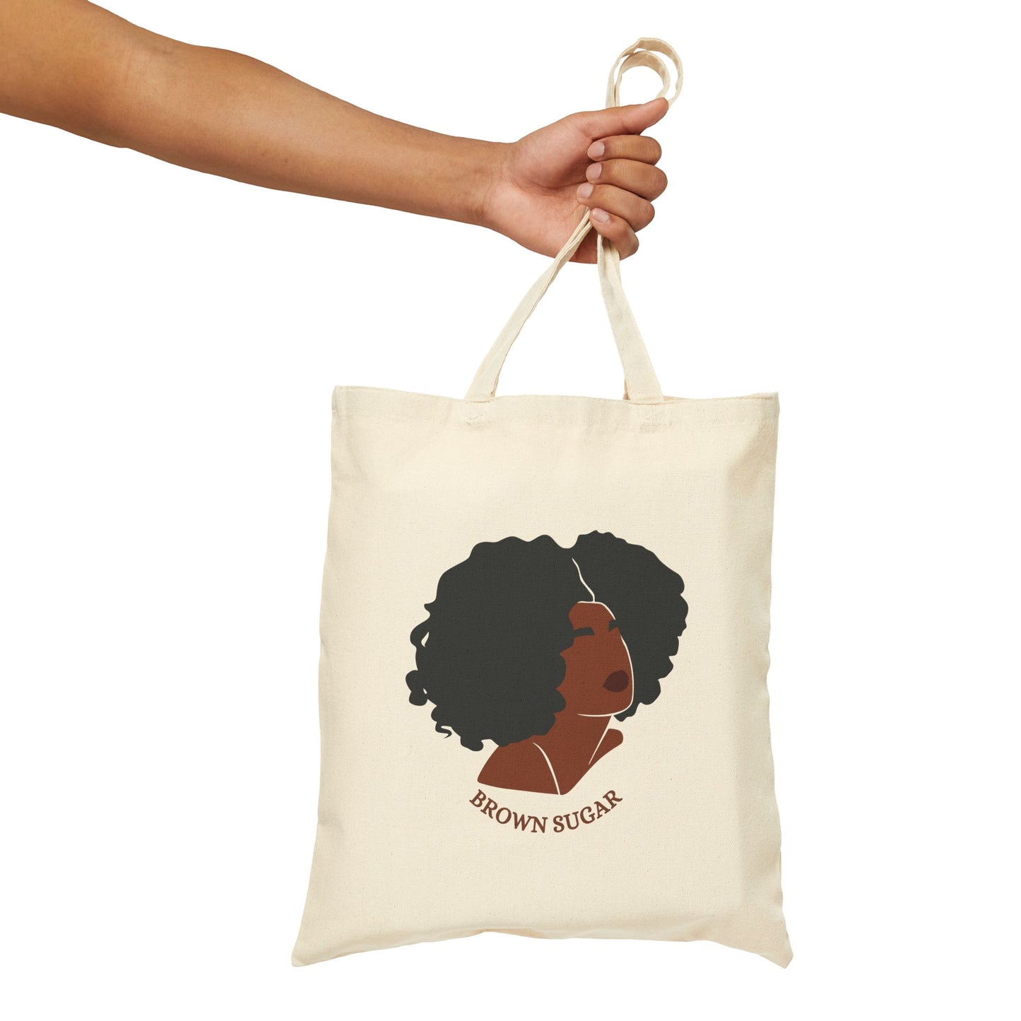 Brown Sugar Cotton Canvas Tote Bag