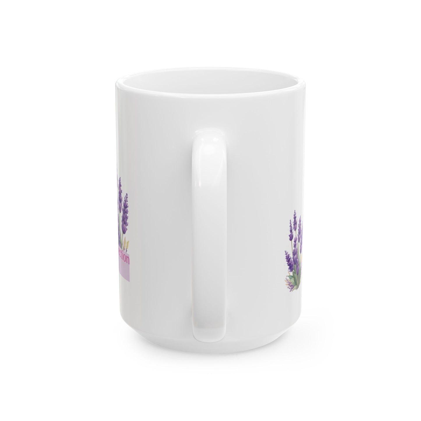 Lady Duchess Collection Lavender Flower Ceramic Mug