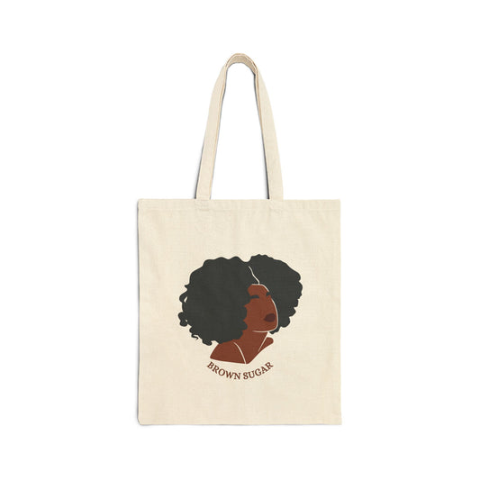 Brown Sugar Cotton Canvas Tote Bag