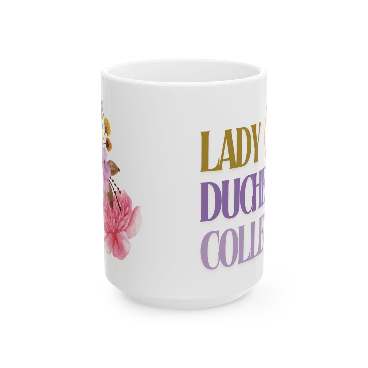 Lady Duchess Collection Flowers Ceramic Mug