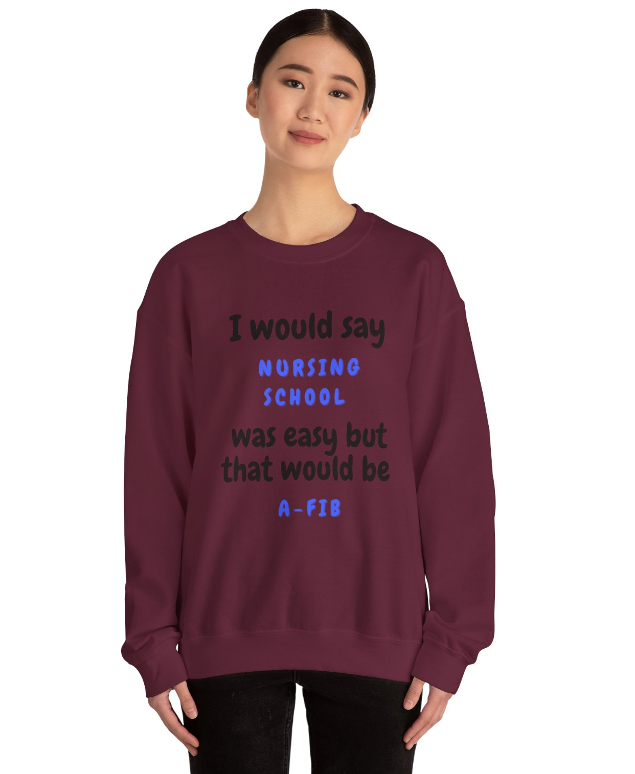 A-Fib Nurse Unisex Crewneck Sweatshirt