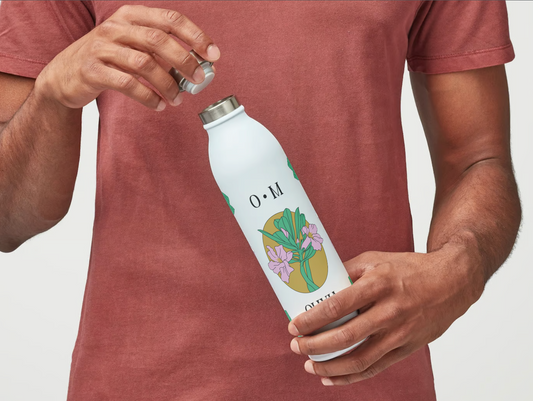 Personalized Flower Water Bottle